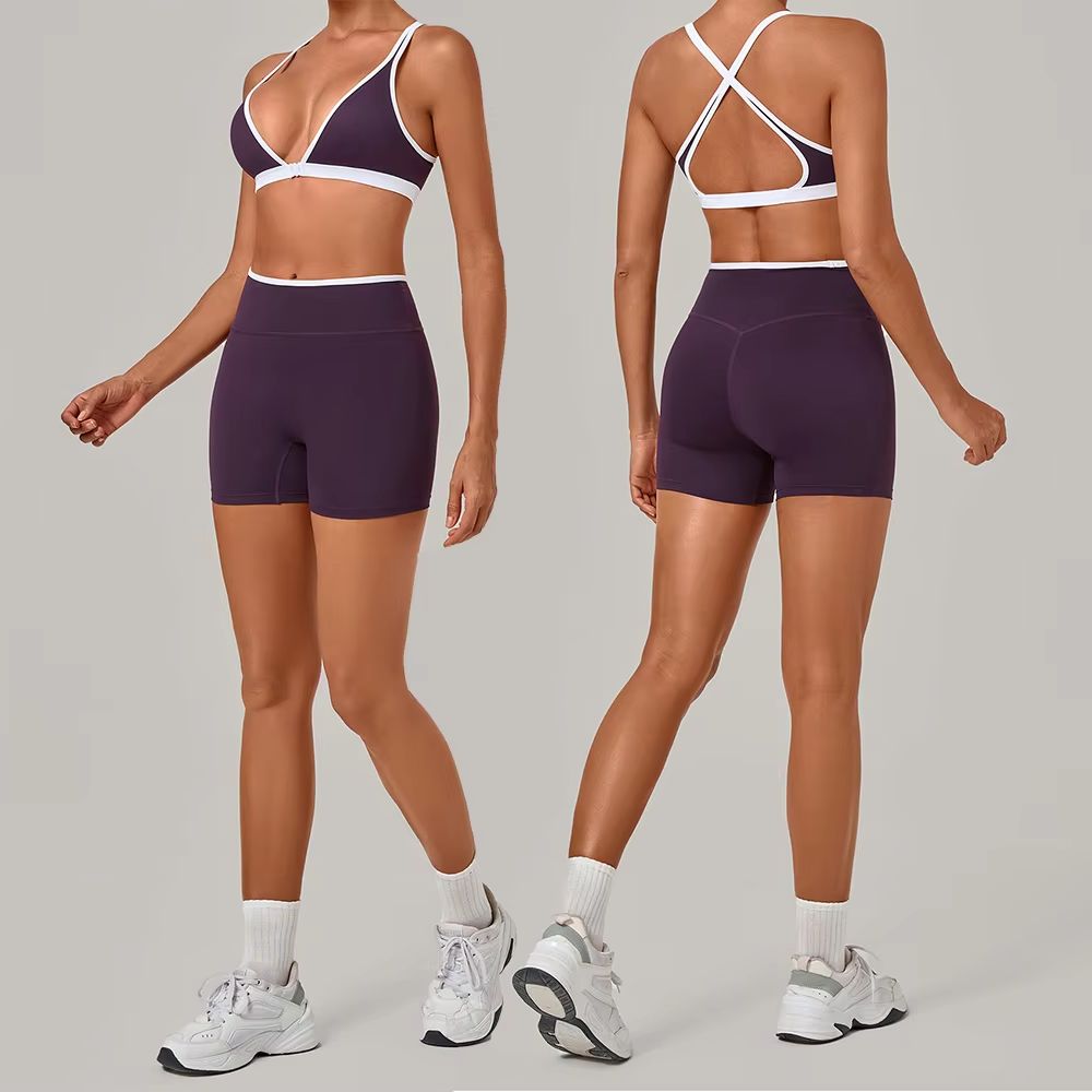 Crossfit Workout With Equipment - Set Yoga 2 Potong untuk Wanita,
