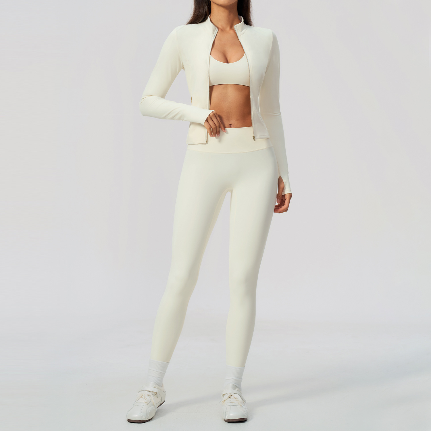 Set Yoga Wanita 2/3Pcs Jaket B - Crossfit Workout With Equipment ulasan dan harga