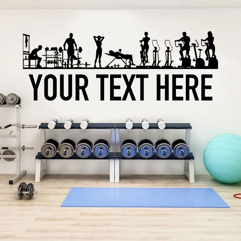Stiker dinding personalisasi o - Crossfit Workout With Equipment ulasan dan harga