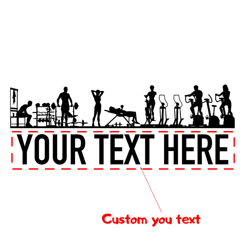 Stiker dinding personalisasi o - Crossfit Workout With Equipment ulasan dan harga
