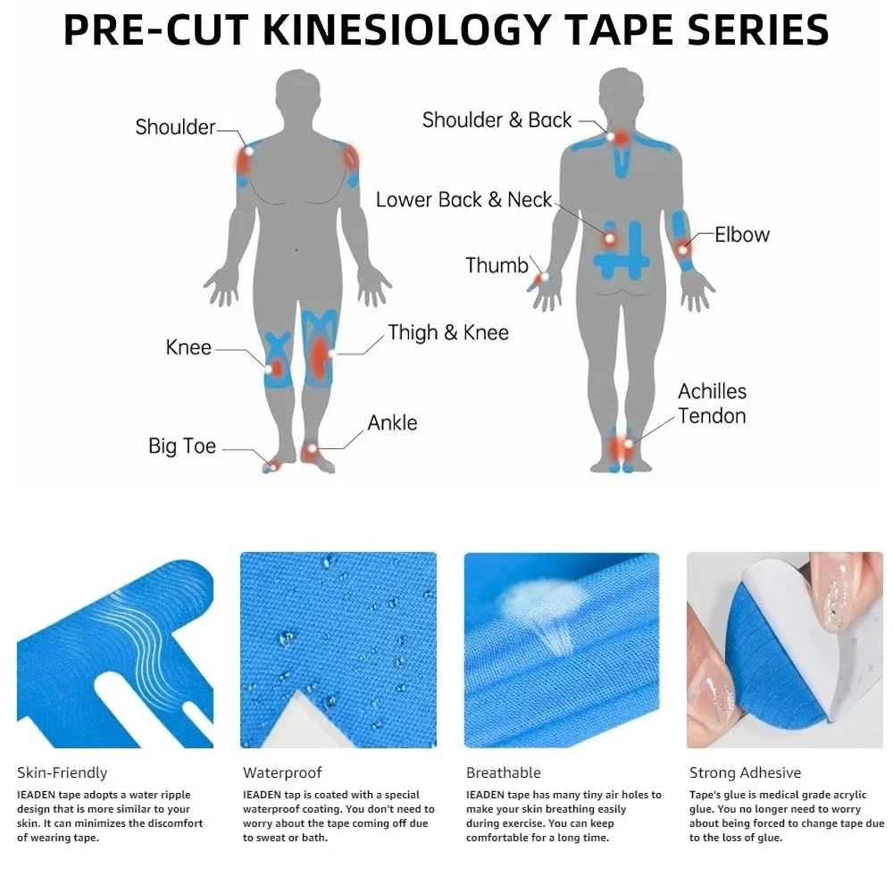 10 Buah Pita Kinesiologi Precu - Finger Tape Athletic ulasan dan harga