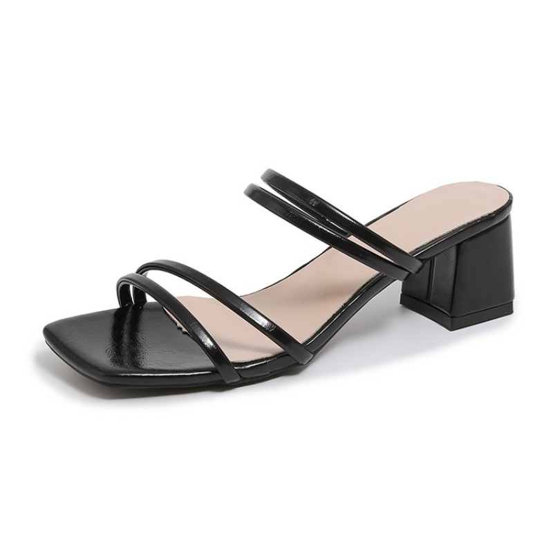 Sandal Wanita Hak Kotak Elegan - Crossfit Lady ulasan dan harga